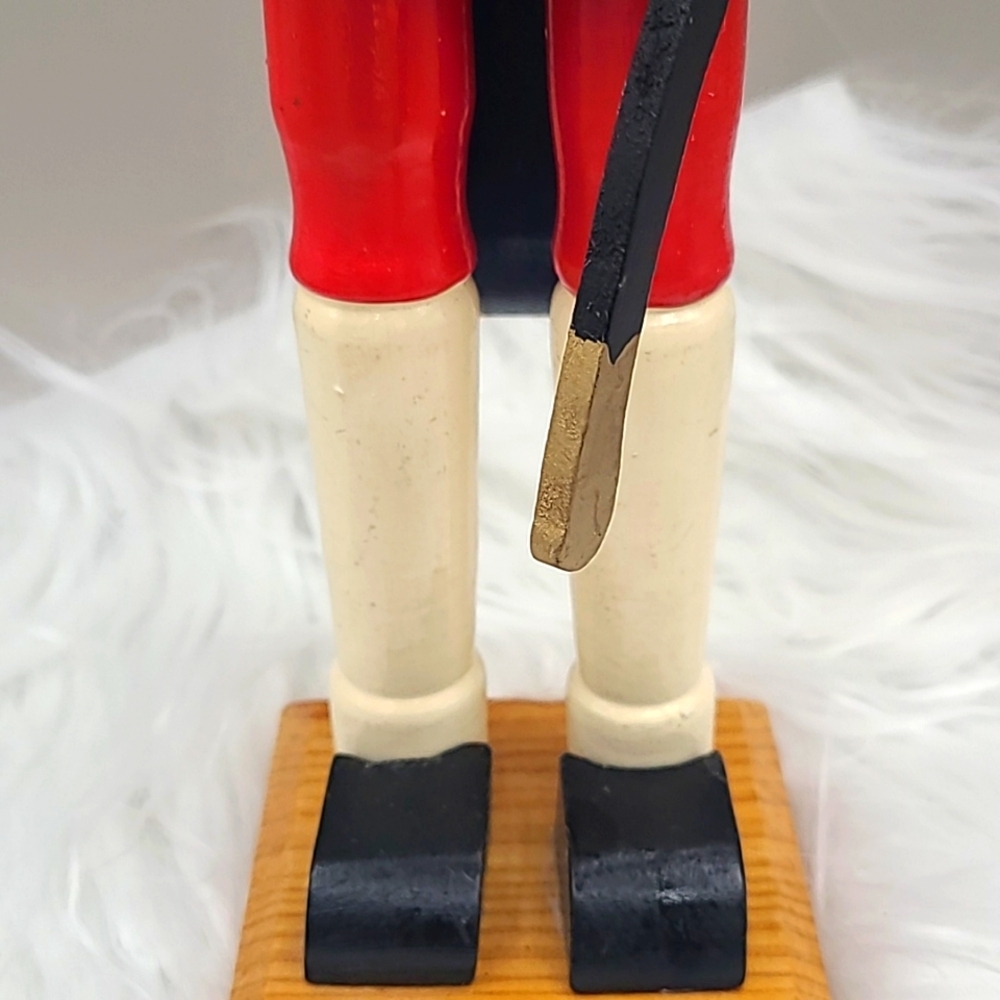 Vintage Classic Nutcracker Soldier Figurine - Red, Blue, and Gold - Picture 4 of 8